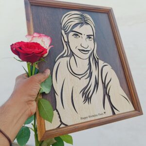 Personalised Wooden Carving 1 face