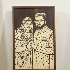Personalised Wooden Carving 2 face